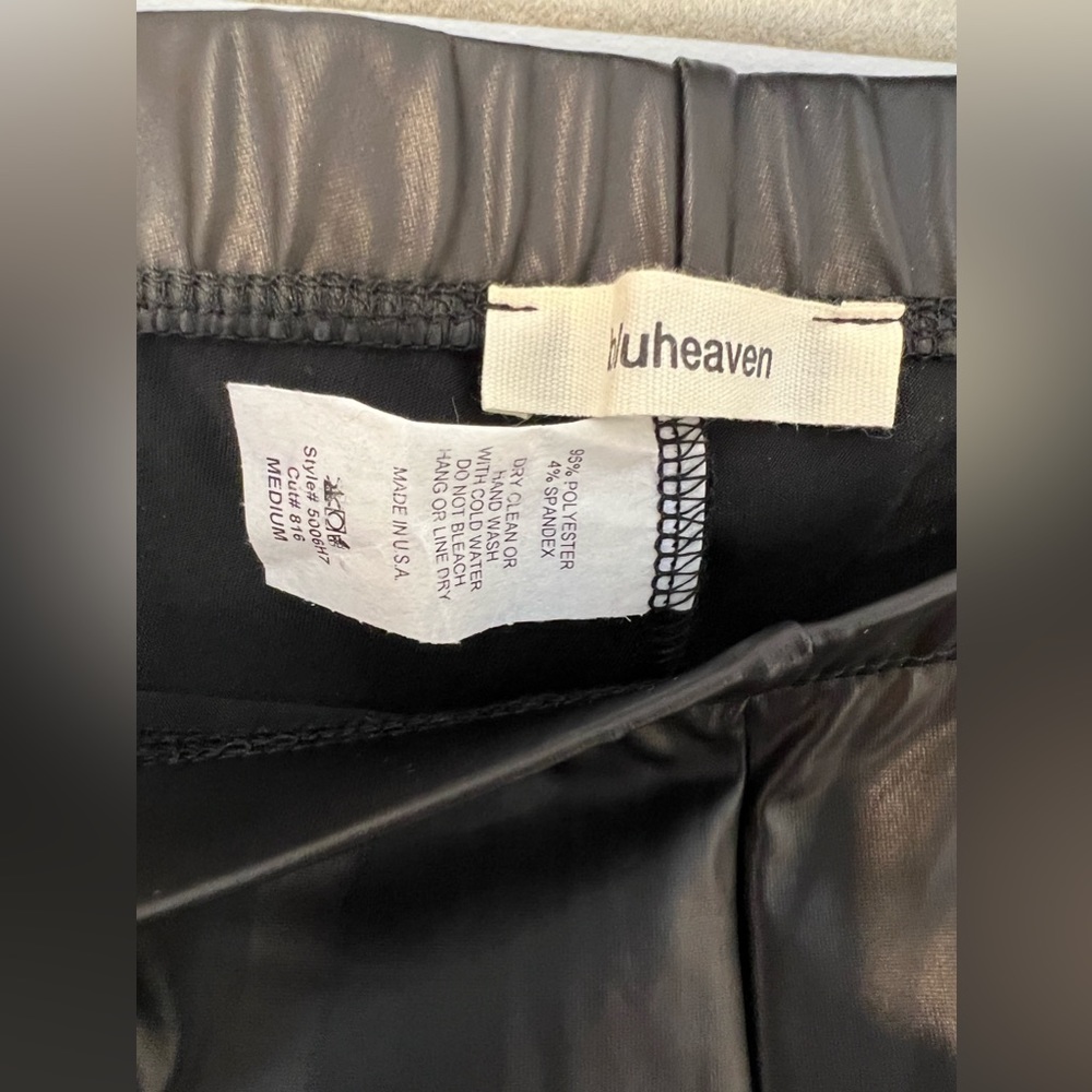 Blu heaven vegan leather leggings NWOT - Picture 4 of 4